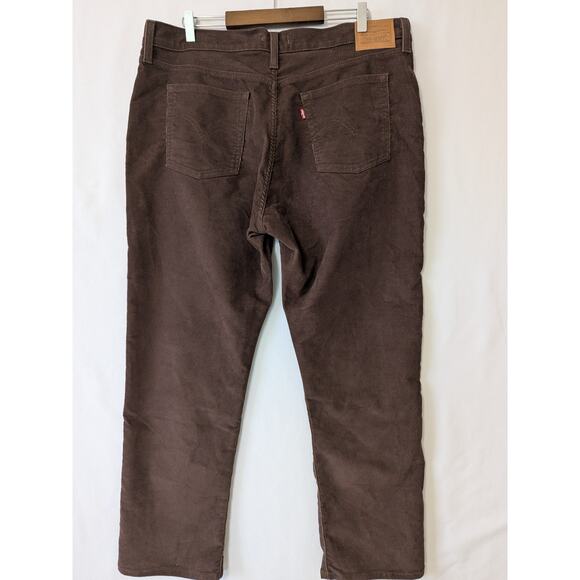 Levi's Wedgie Straight Corduroy Pants 34x28 Brown Button Fly High Rise Premium - Picture 4 of 11